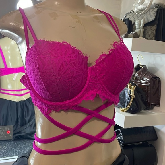 PINK Date Push Up Wrap Around Bra - Picture 1 of 3